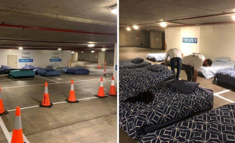 Beds for the Homeless in Public Parking Lots