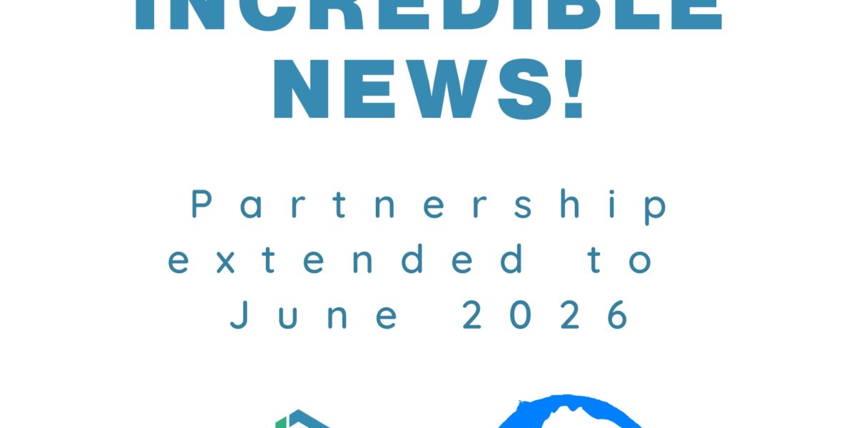 Text: Incredible News. Partnership extned to June 2026.